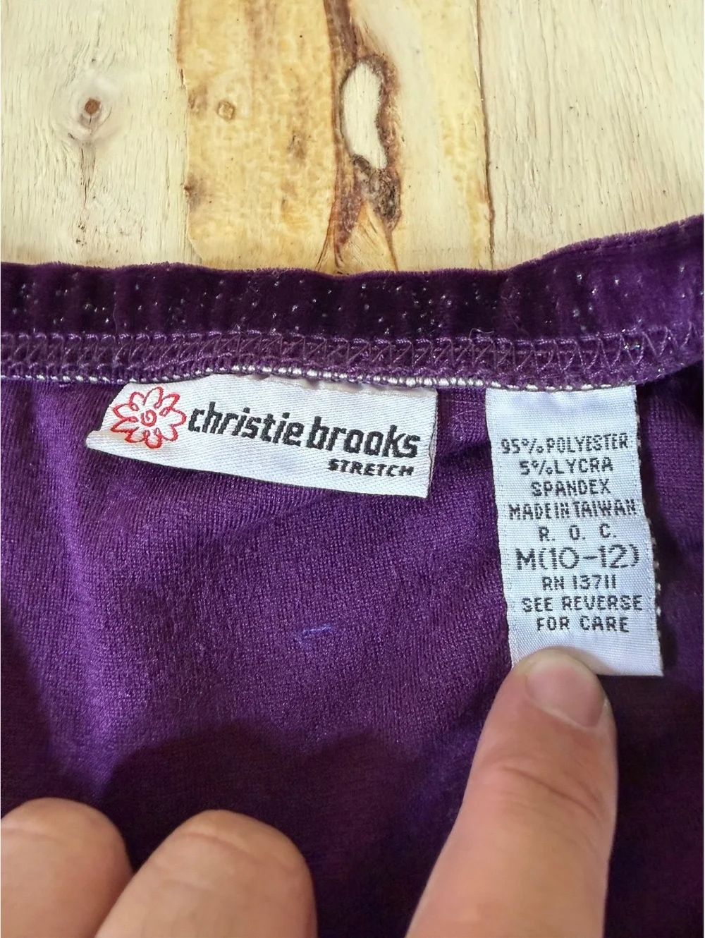 Christie Brooks measurements shown
